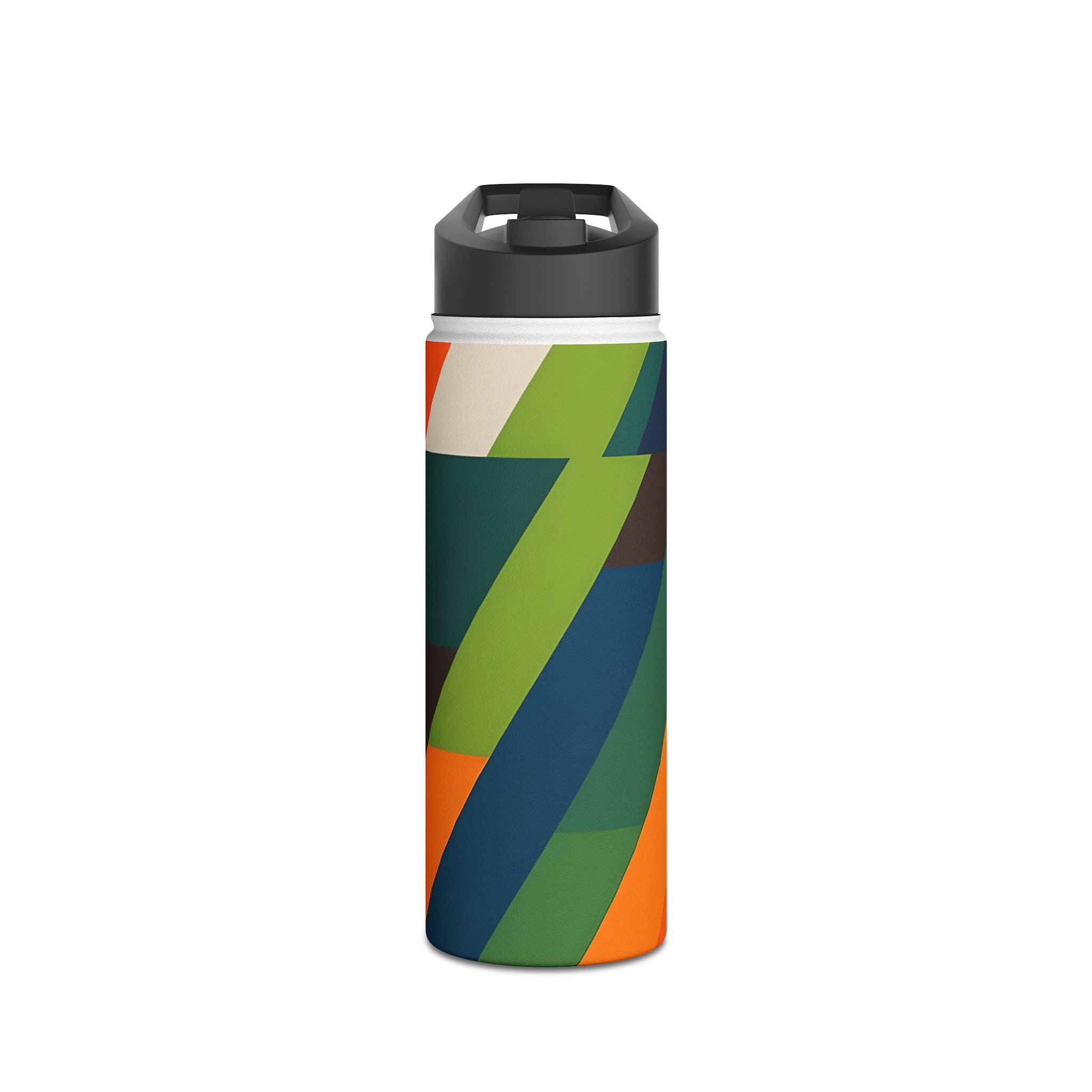 Zigzag Stripes - Stainless Steel Water Bottle