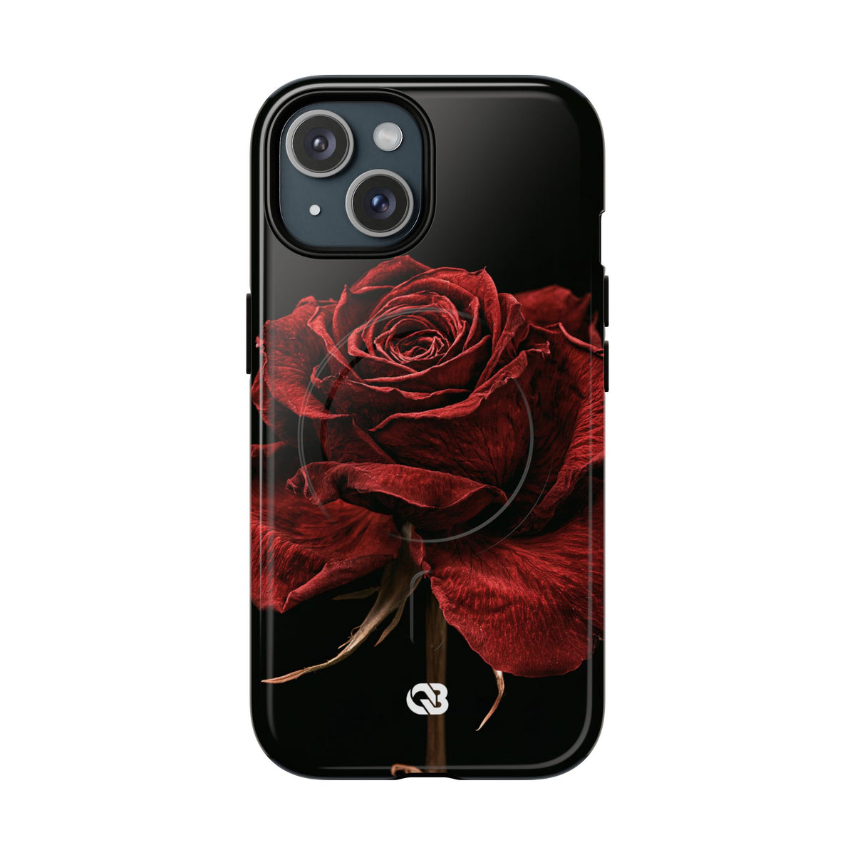 Crimson Noir Rose · Tough 2.0 Magnetic Phone Case for iPhone · Black