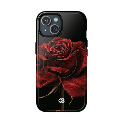 Crimson Noir Rose · Tough 2.0 Magnetic Phone Case for iPhone · Black