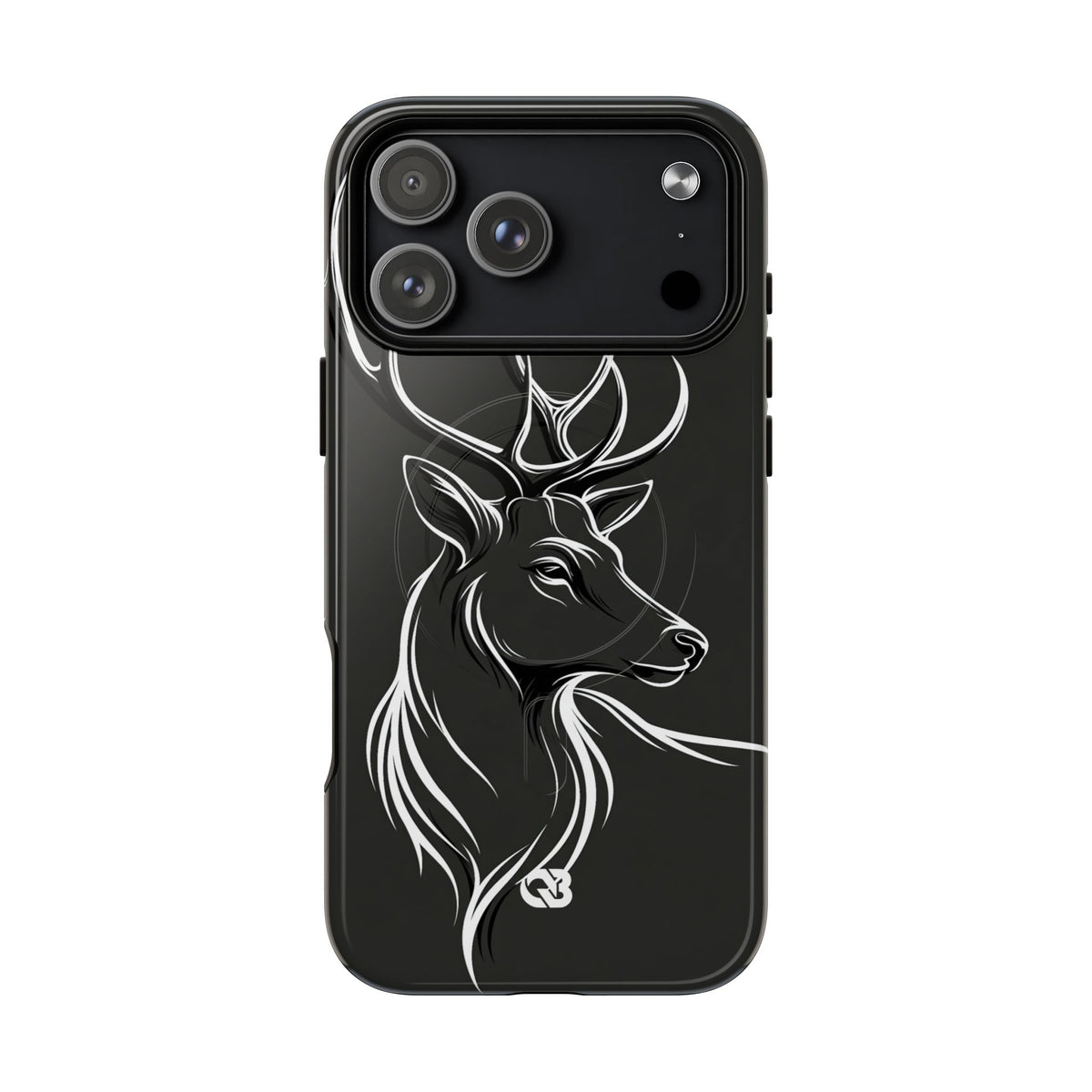 Nordic Stag Contour · Tough 2.0 Magnetic Phone Case for iPhone · Grey