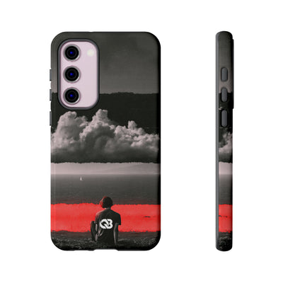 Crimson Horizon · Tough Phone Case for Samsung · Black