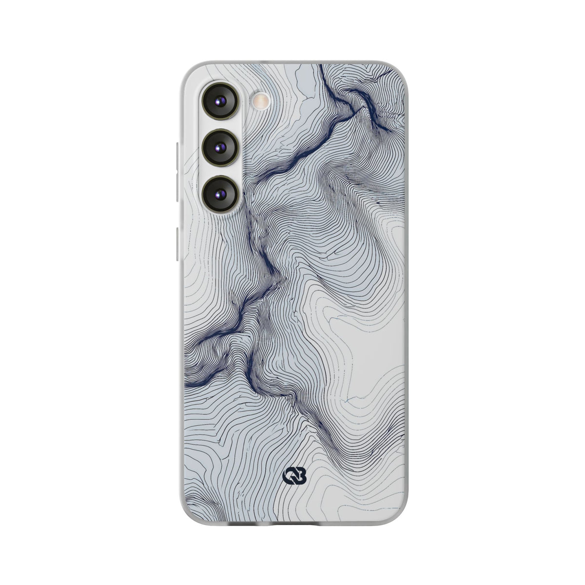 Nordic Ridge Contour · Lite Phone Case for Samsung · White