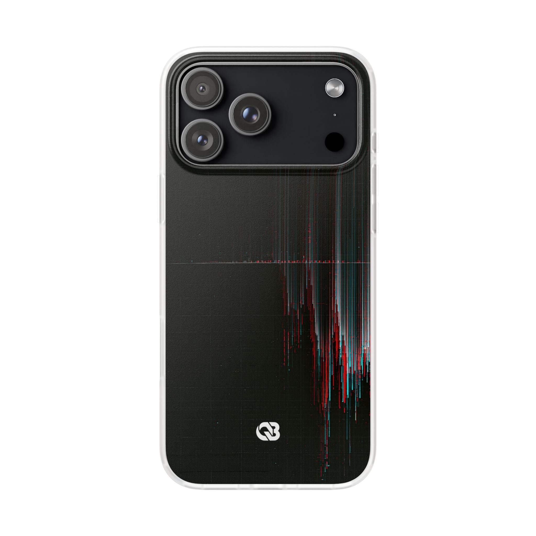 Black Lite Phone Case for iPhone - Corrupted Data Stream
