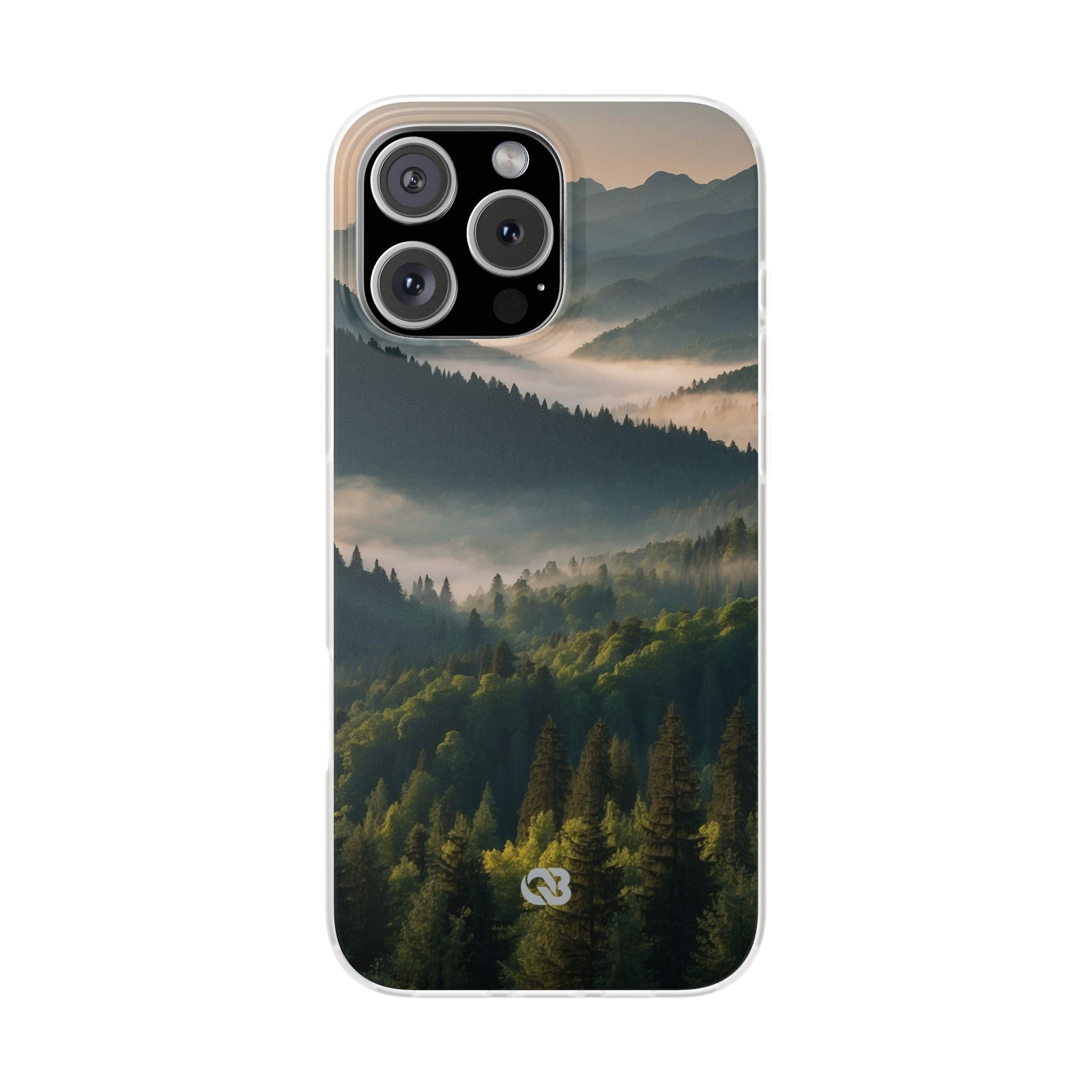 Foggy Mountain Ridge · Soft Phone Case for iPhone