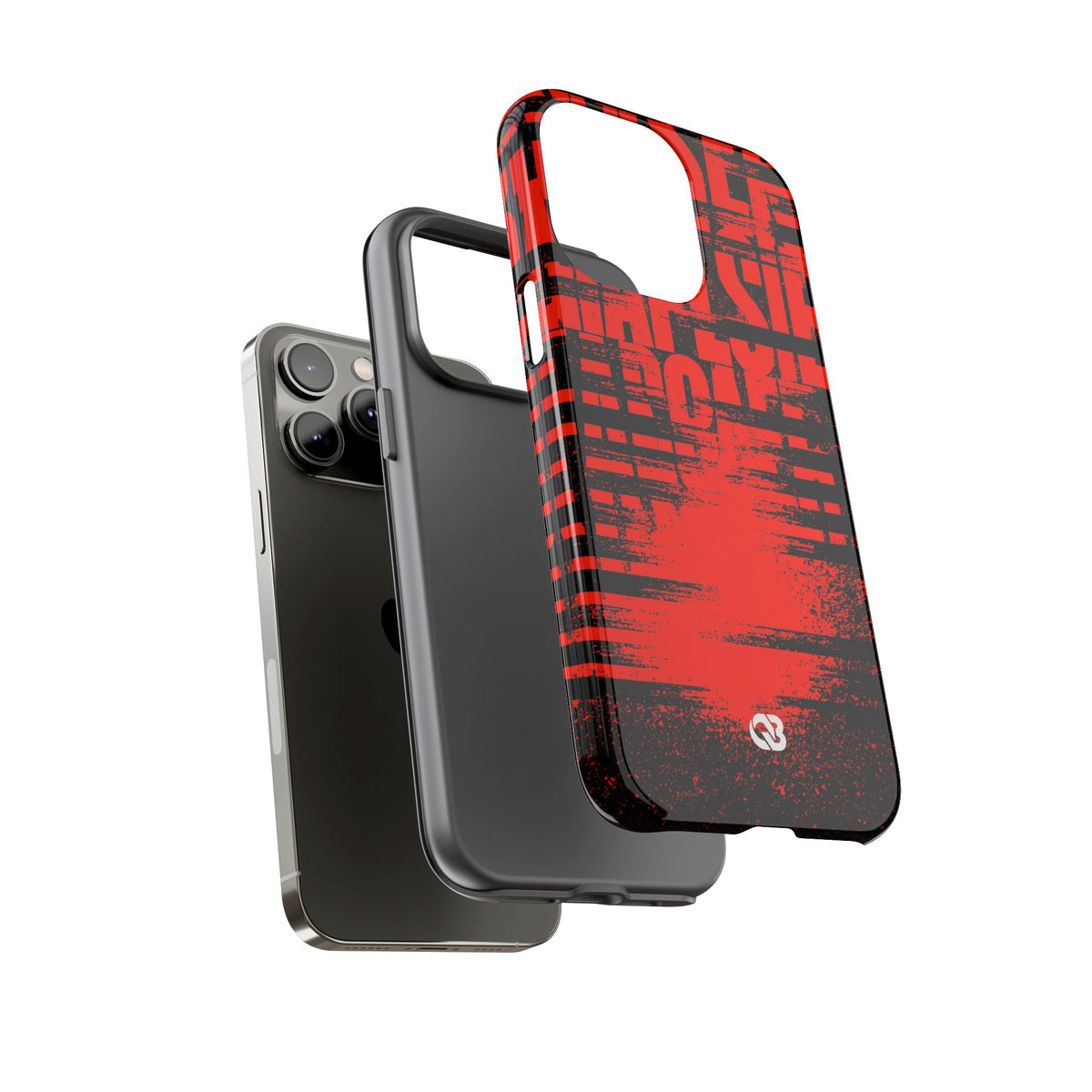 Crimson Redaction · Tough Phone Case for iPhone · Black