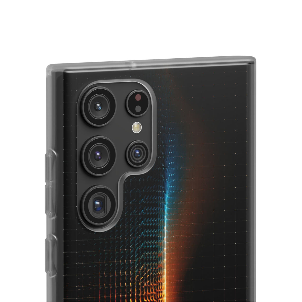 Luminous Refraction Grid · Lite Phone Case for Samsung · Black