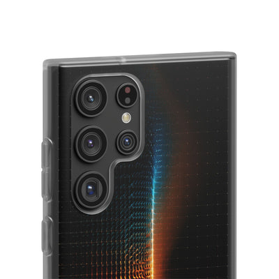 Luminous Refraction Grid · Lite Phone Case for Samsung · Black