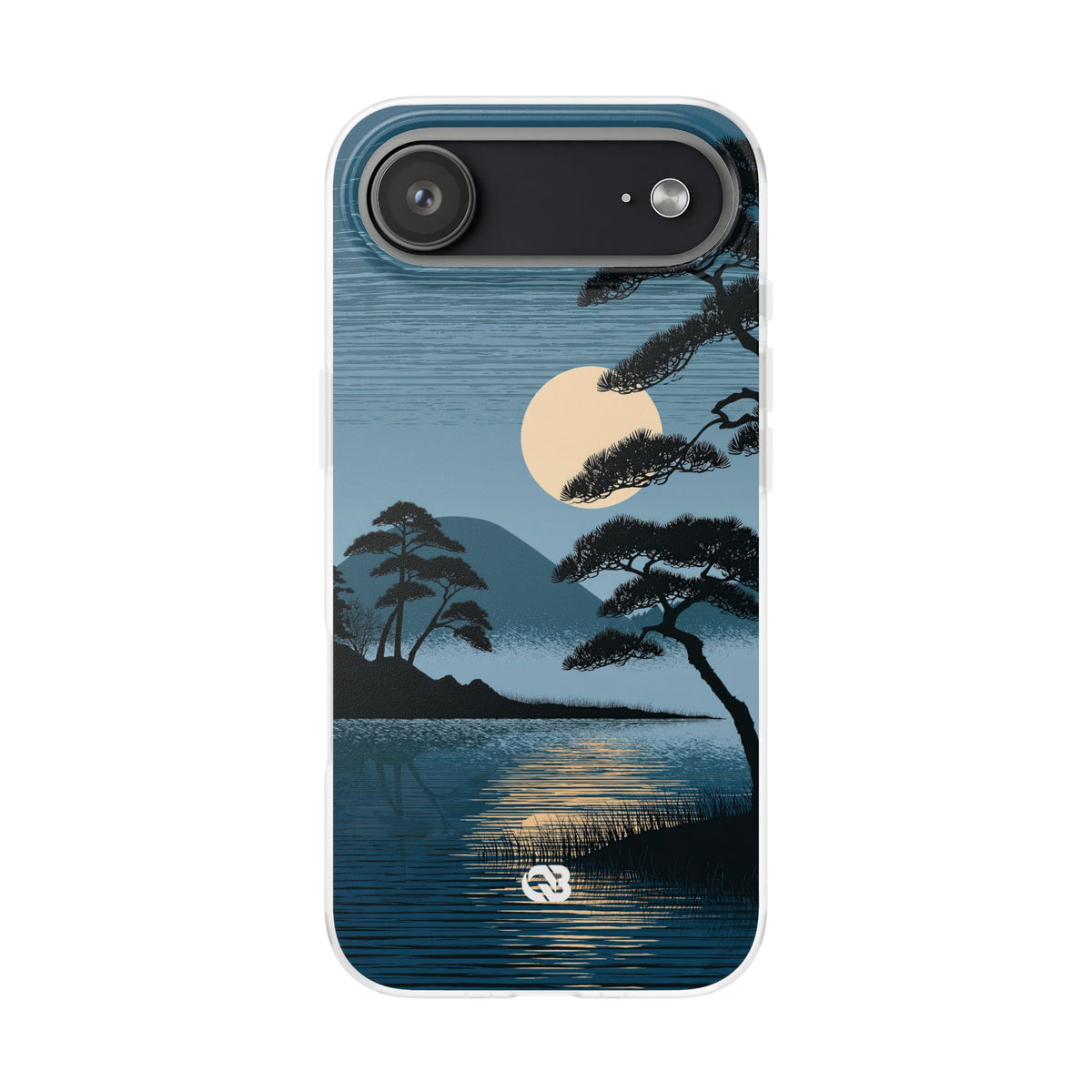 Moonlit Pine Horizon · Lite Phone Case for iPhone ·  Blue