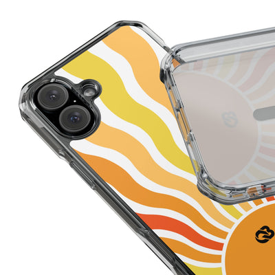 Amber Solar Waves · Impact Phone Case for iPhone · Magsafe