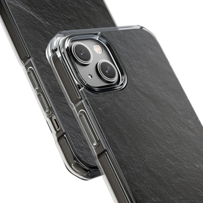 Black Impact MagSafe Phone Case for iPhone - Raw Obsidian Slate