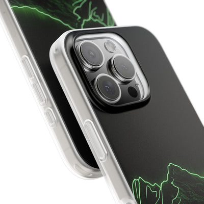 Nordic Mountain Contour · Lite Phone Case for iPhone ·  Black
