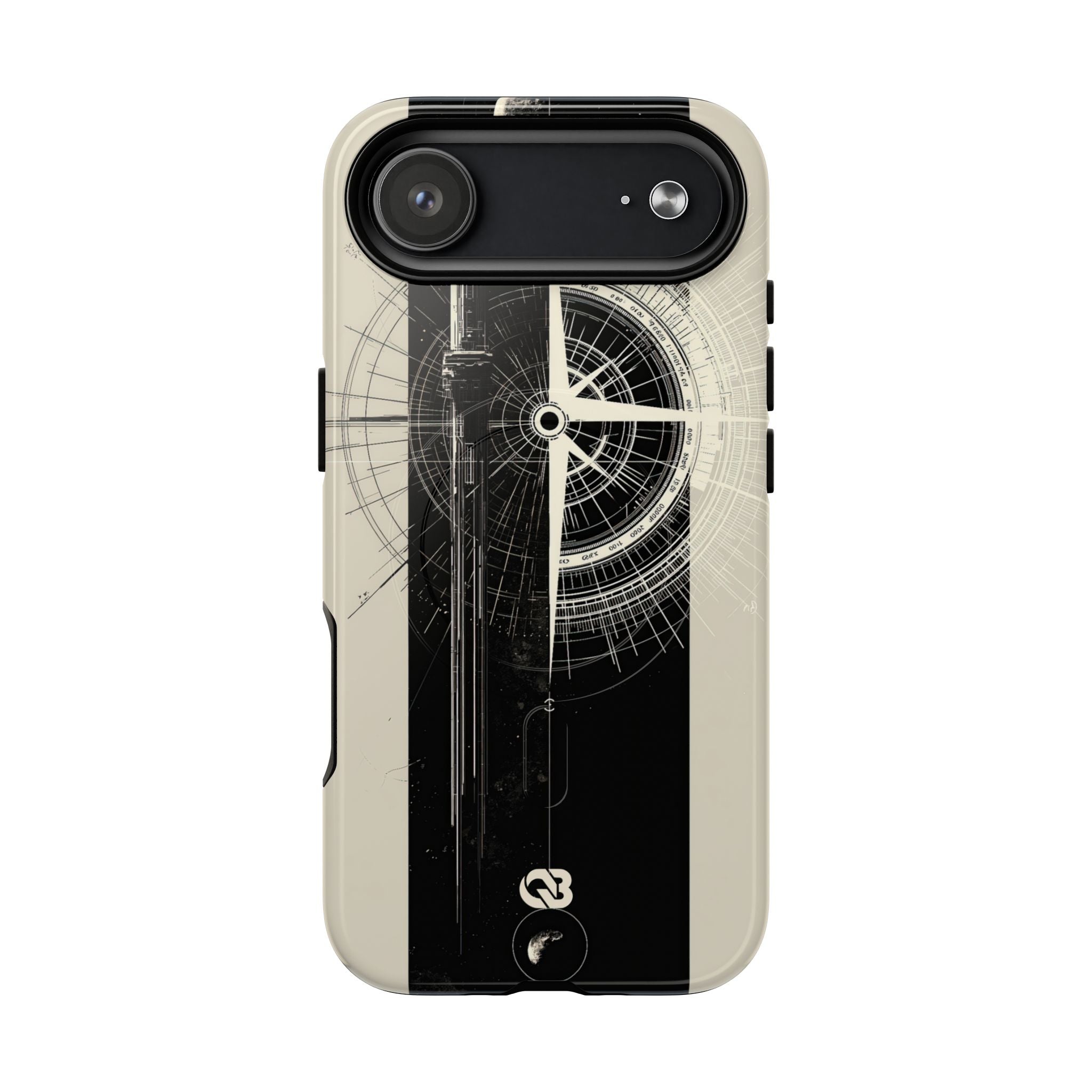 Beige Tough 2.0 Magsafe Phone Case for iPhone - Zenith Vector Spire
