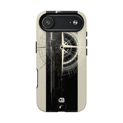 Beige Tough 2.0 Magsafe Phone Case for iPhone - Zenith Vector Spire