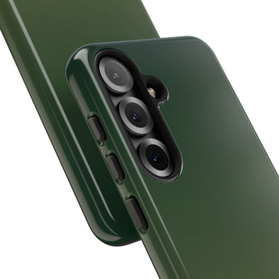 Green Tough Phone Case for Samsung - Shadow Moss Grain