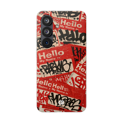 Slap Tag Collage · Lite Phone Case for Samsung · Red