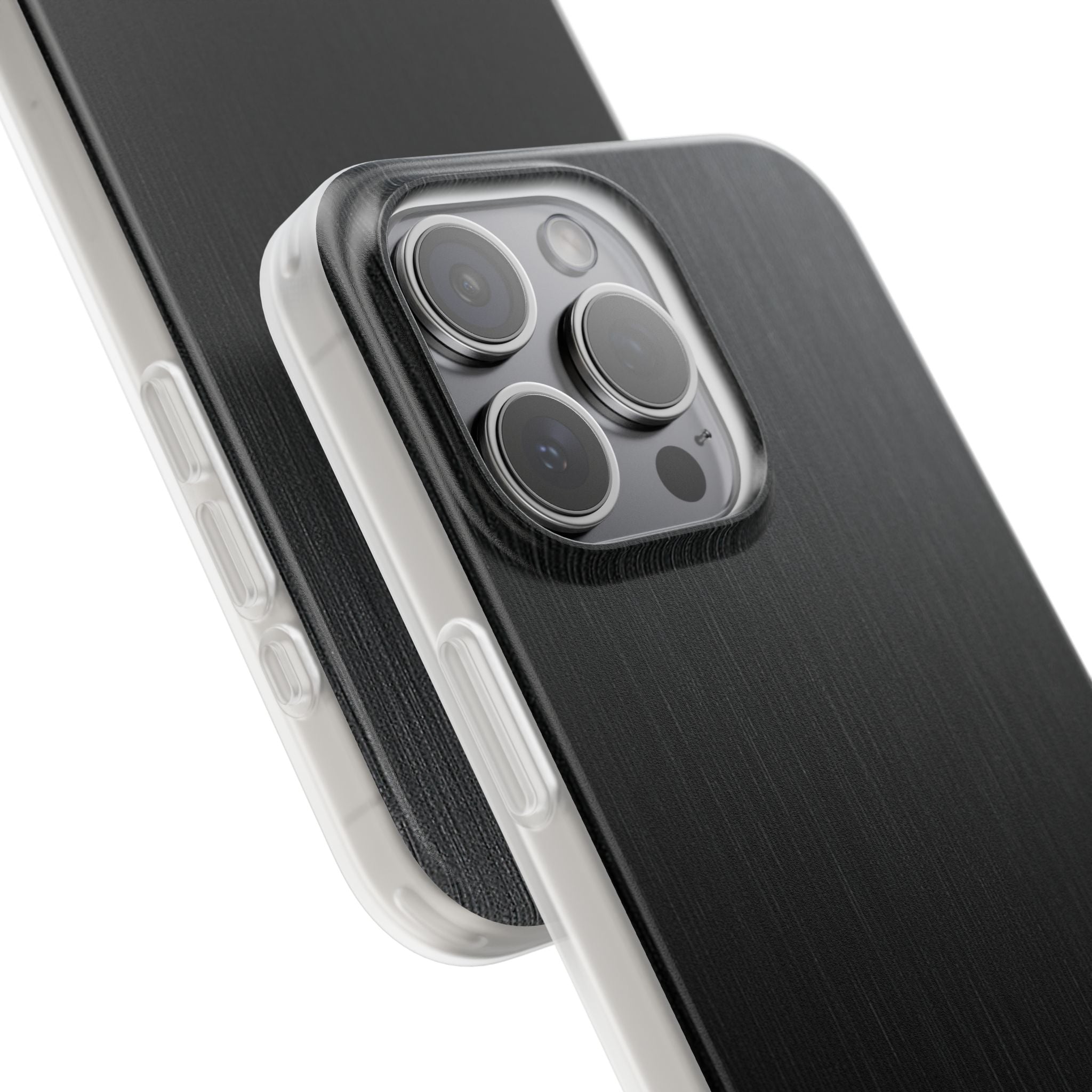 Black Lite Phone Case for iPhone - Brushed Obsidian Slate
