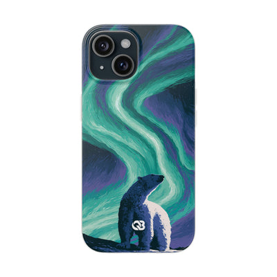 Arctic Aurora Bear · Lite Phone Case for iPhone ·  Teal