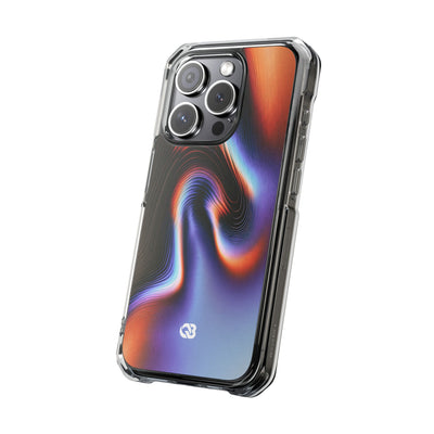 Prismatic Resonance · Clear Impact Magnetic Phone Case for iPhone · Purple