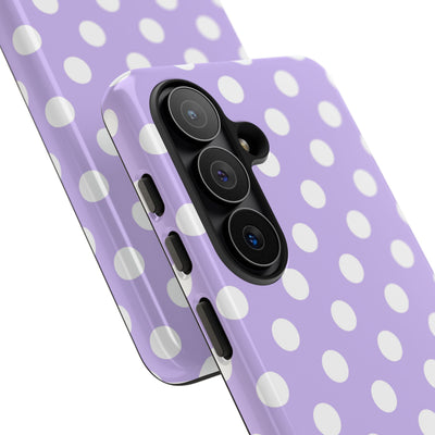 Lavender Polka Grid · Tough Θήκη για Samsung