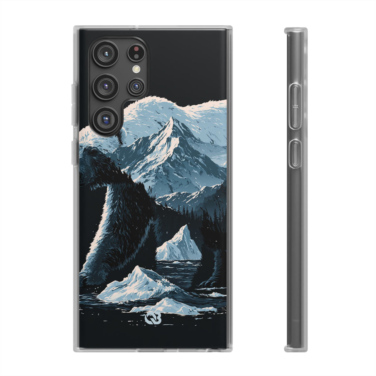 Nordic Arctic Bear · Lite Phone Case for Samsung · Black