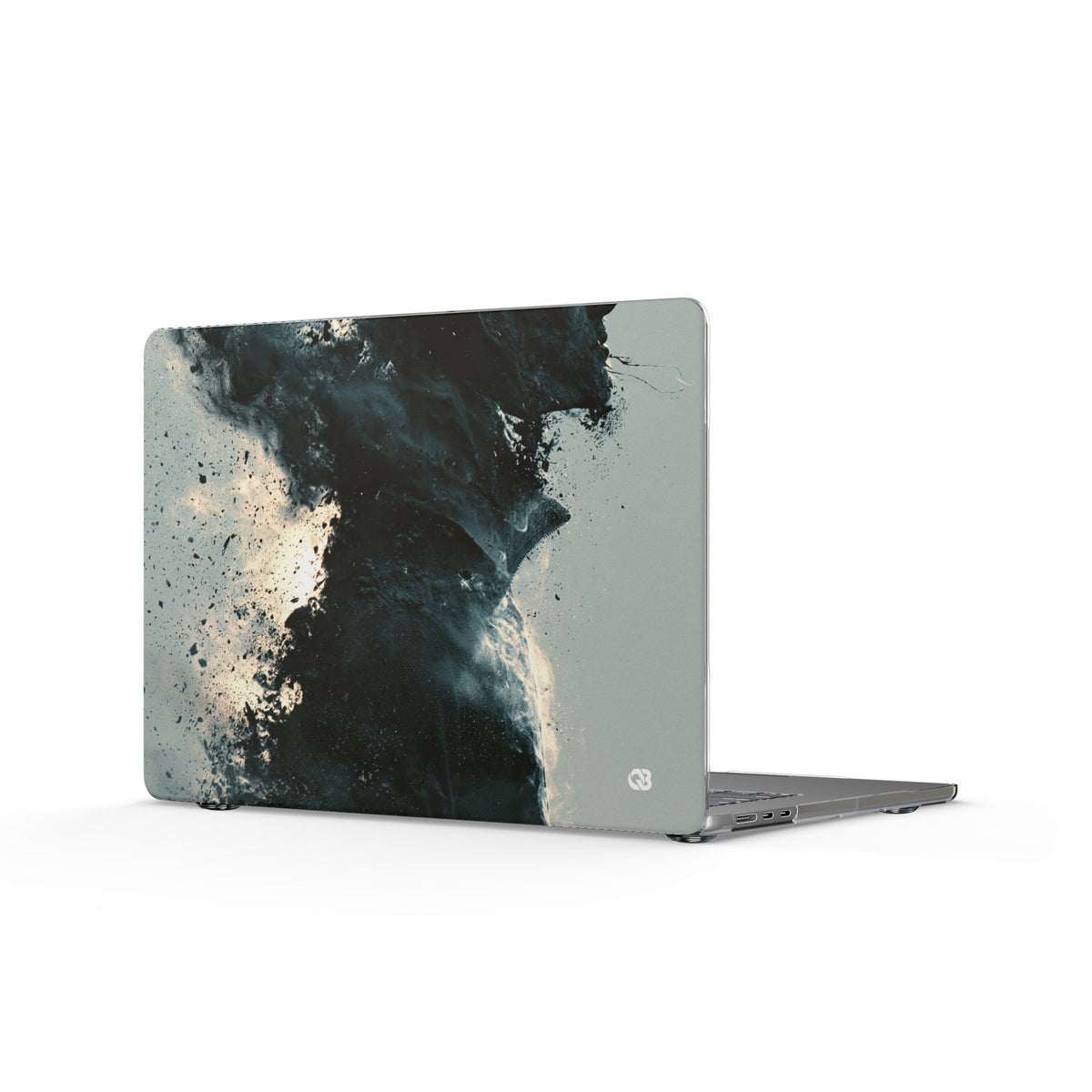 Ashen Dissolution · Clear Hard Case for MacBook · Black