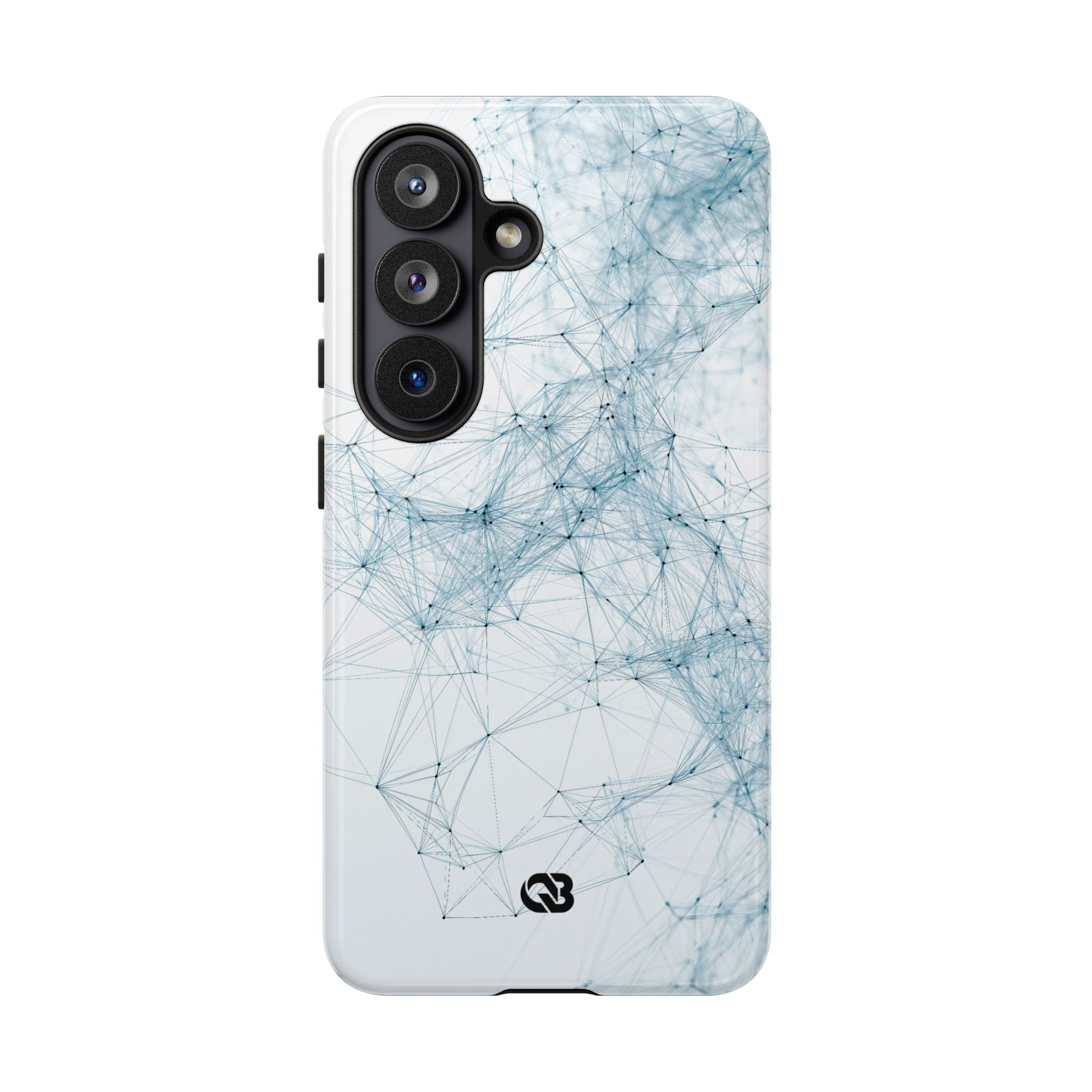 Blue Tough Phone Case for Samsung - Glacial Neural Web
