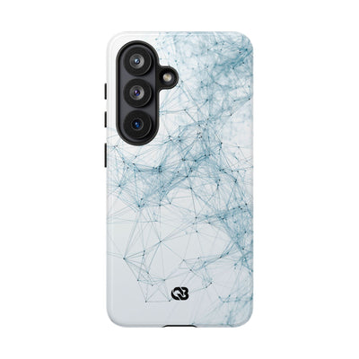 Blue Tough Phone Case for Samsung - Glacial Neural Web