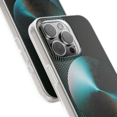 Blue Lite Phone Case for iPhone - Cyan Vector Sphere