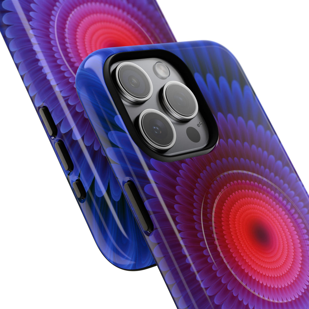 Radial Spectrum Bloom · Tough 2.0 Magnetic Phone Case for iPhone · Blue
