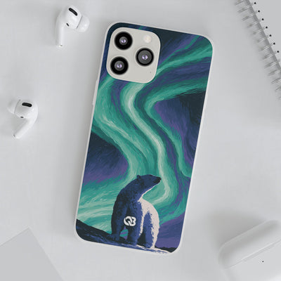 Arctic Aurora Bear · Lite Phone Case for iPhone ·  Teal