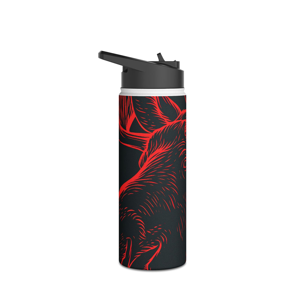 Nordic Elk · Insulated Water Bottle · Black