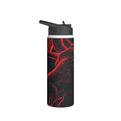 Nordic Elk · Insulated Water Bottle · Black