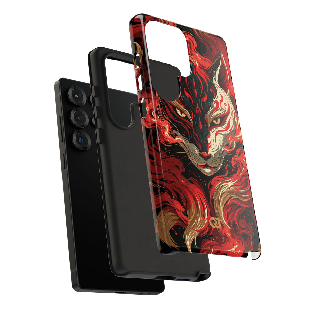 Crimson Kitsune Spirit · Tough Phone Case for Samsung · Red