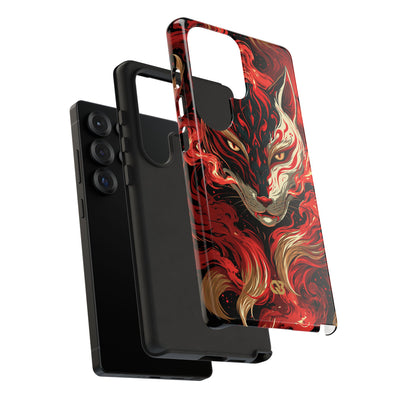 Crimson Kitsune Spirit · Tough Phone Case for Samsung · Red