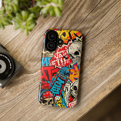 Skate Skull Riot · Tough Phone Case for iPhone · Red