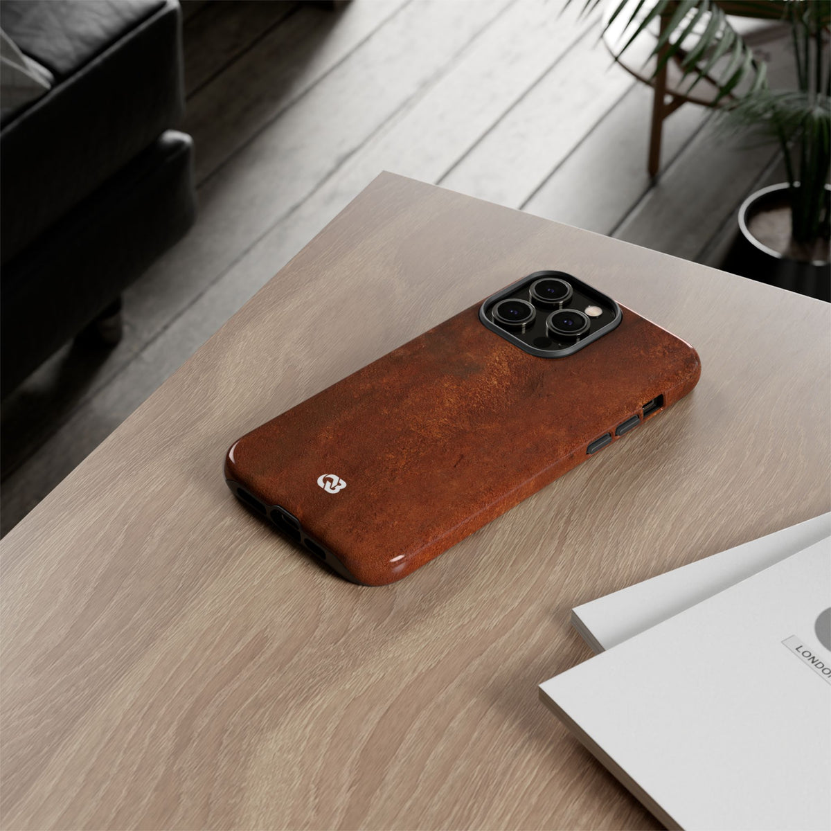 Oxidized Corten · Tough Phone Case for iPhone · Brown