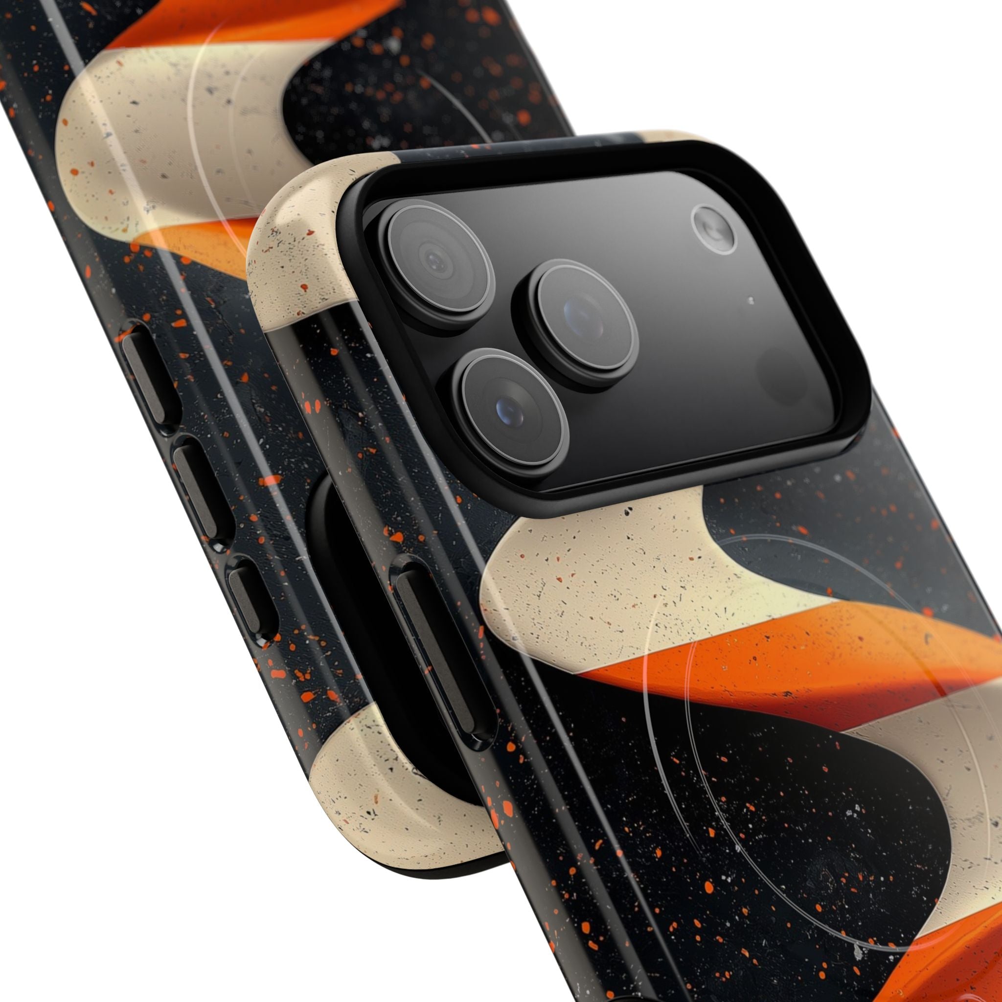 Orange Grit Twist · Tough+ Phone Case for iPhone · Magsafe