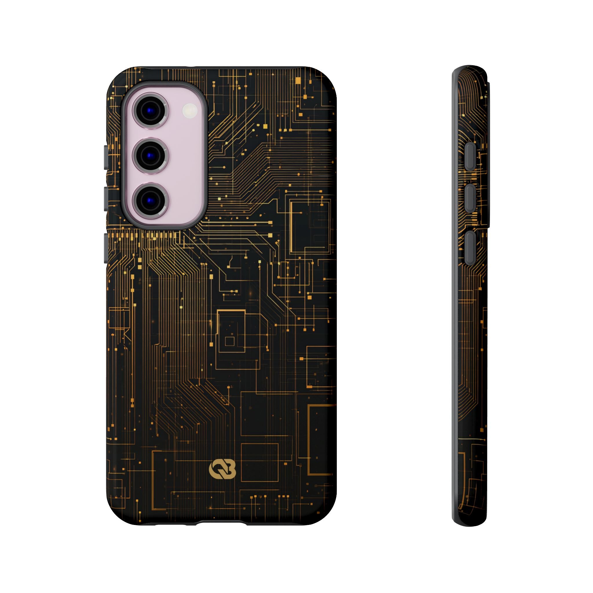 Gold Tough Phone Case for Samsung - Amber Core Mainframe