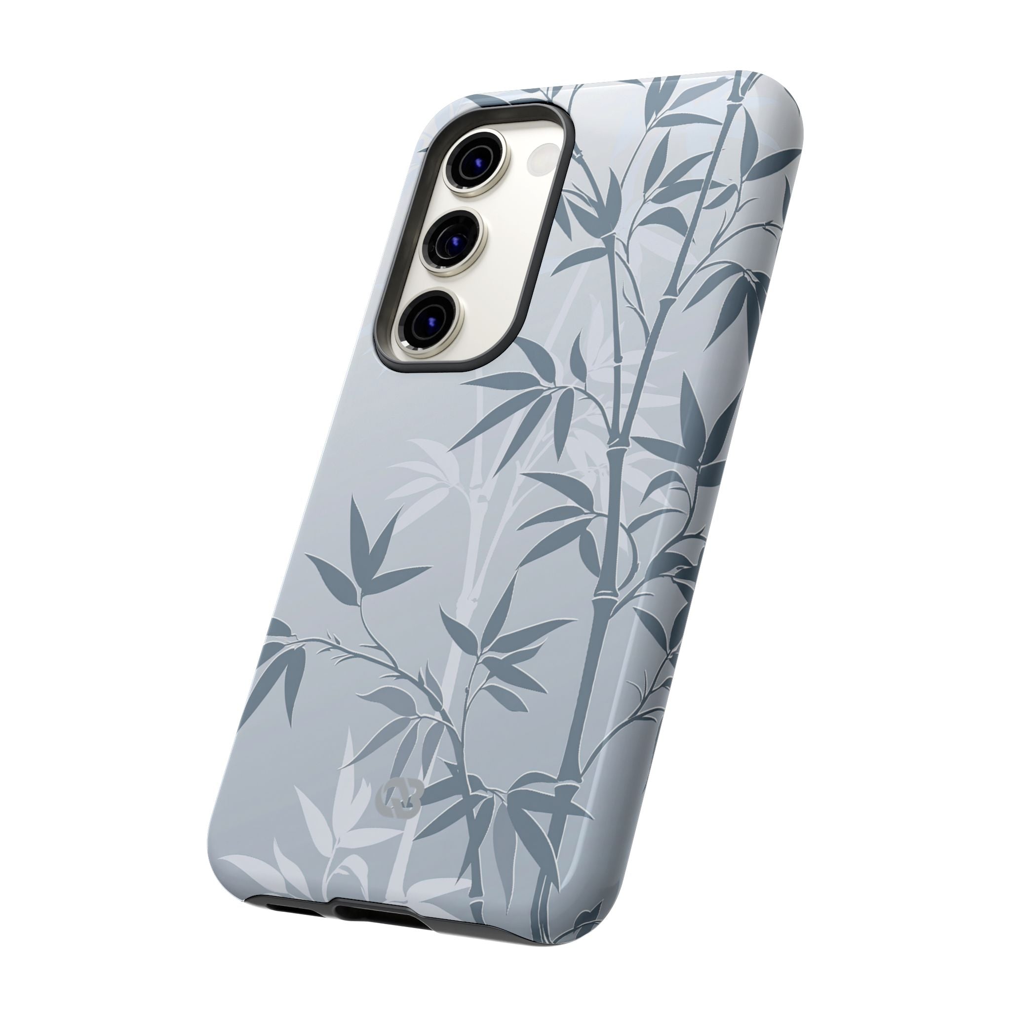 Blue Tough Phone Case for Samsung - Slate Bamboo Shadow