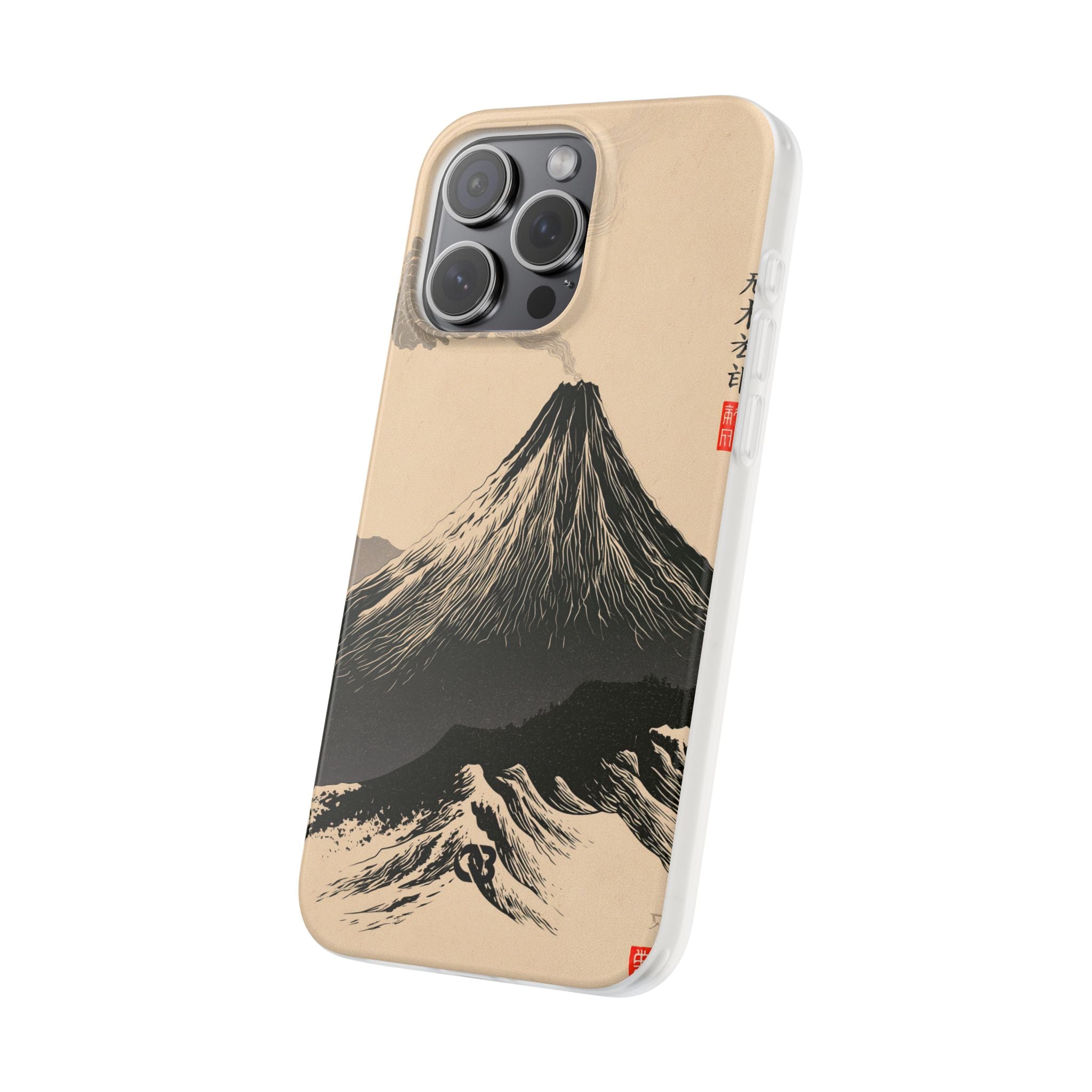 Beige Lite Phone Case for iPhone - Obsidian Ink Summit