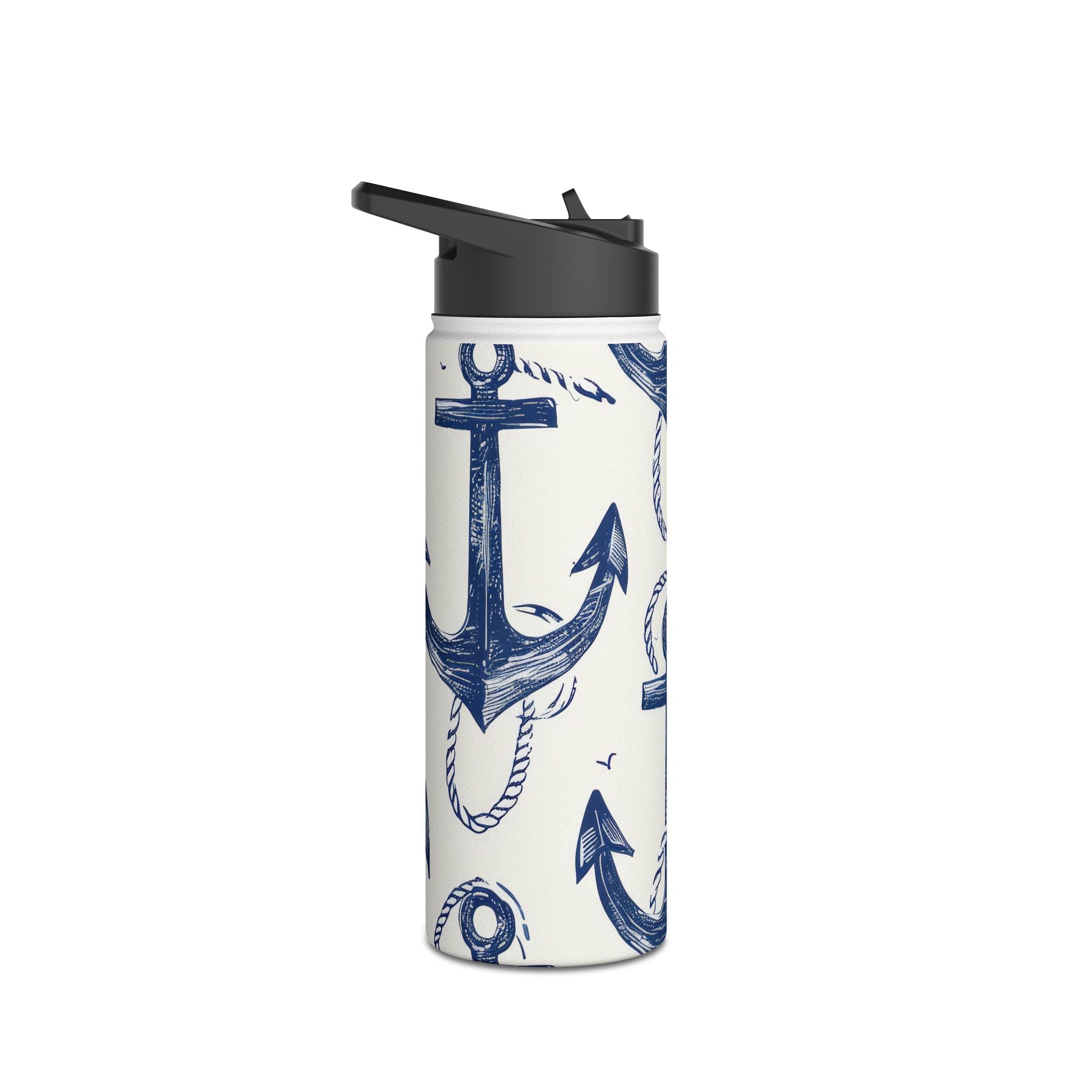 Blue Anchor Breeze - Stainless Steel Water Bottle