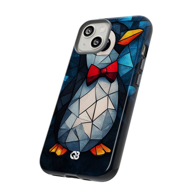 Mosaic Bowtie Penguin · Tough Phone Case for iPhone