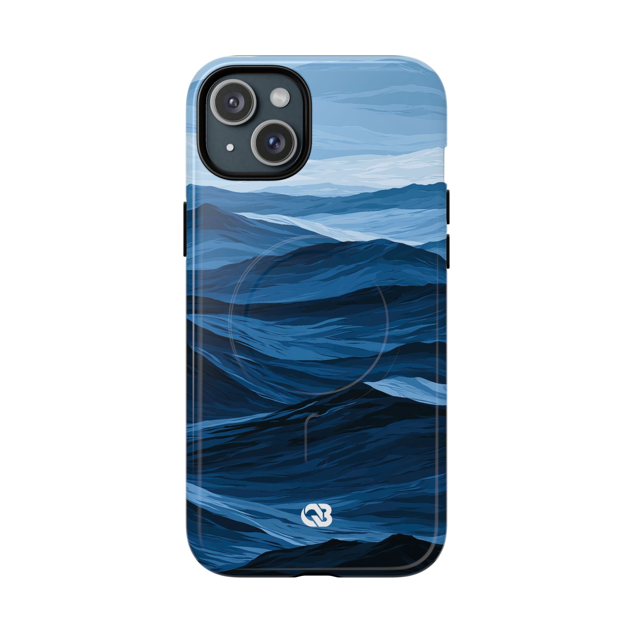 Blue Tough 2.0 Magsafe Phone Case for iPhone - Cobalt Ridge Tides