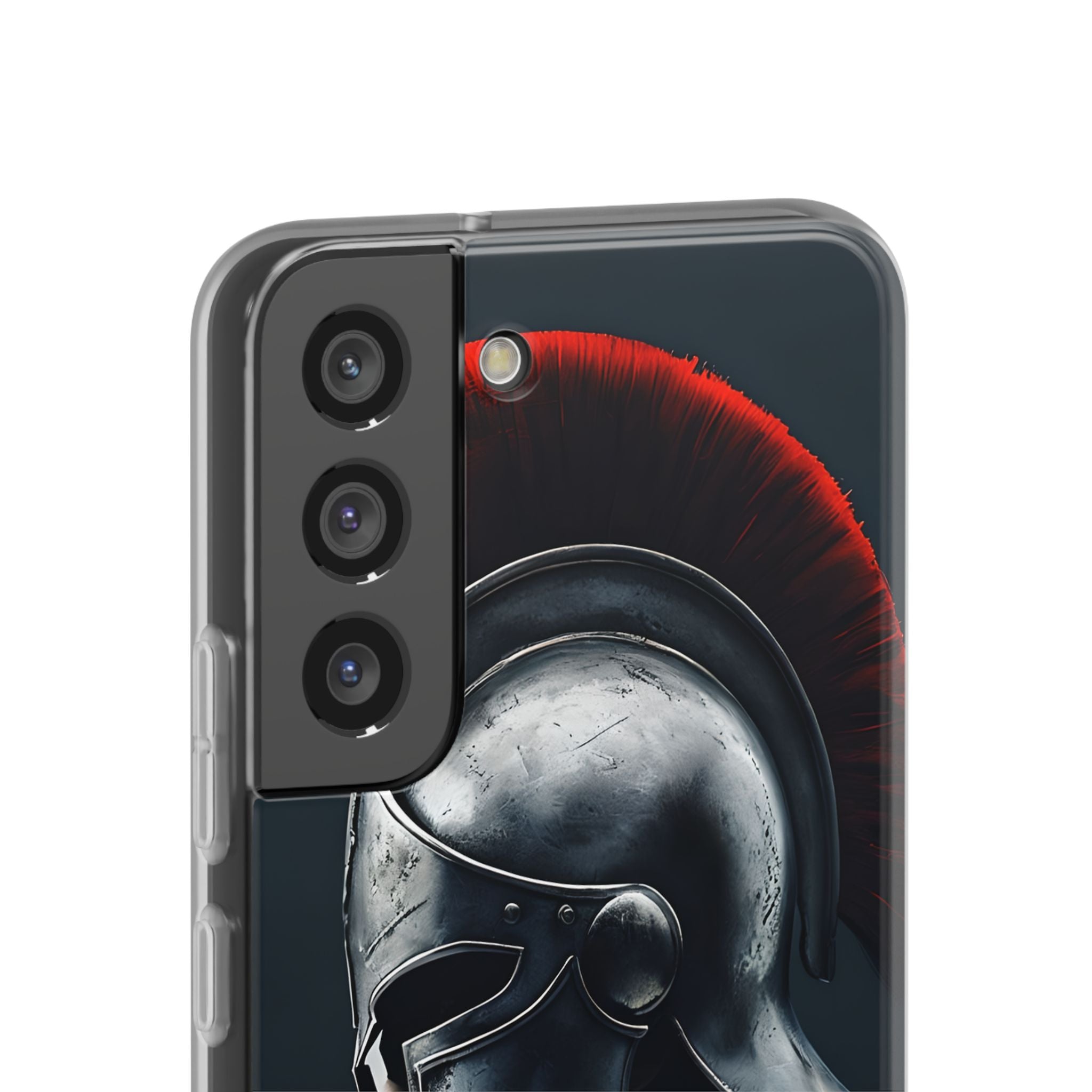 Steel Spartan Plume · Soft Phone Case for Samsung