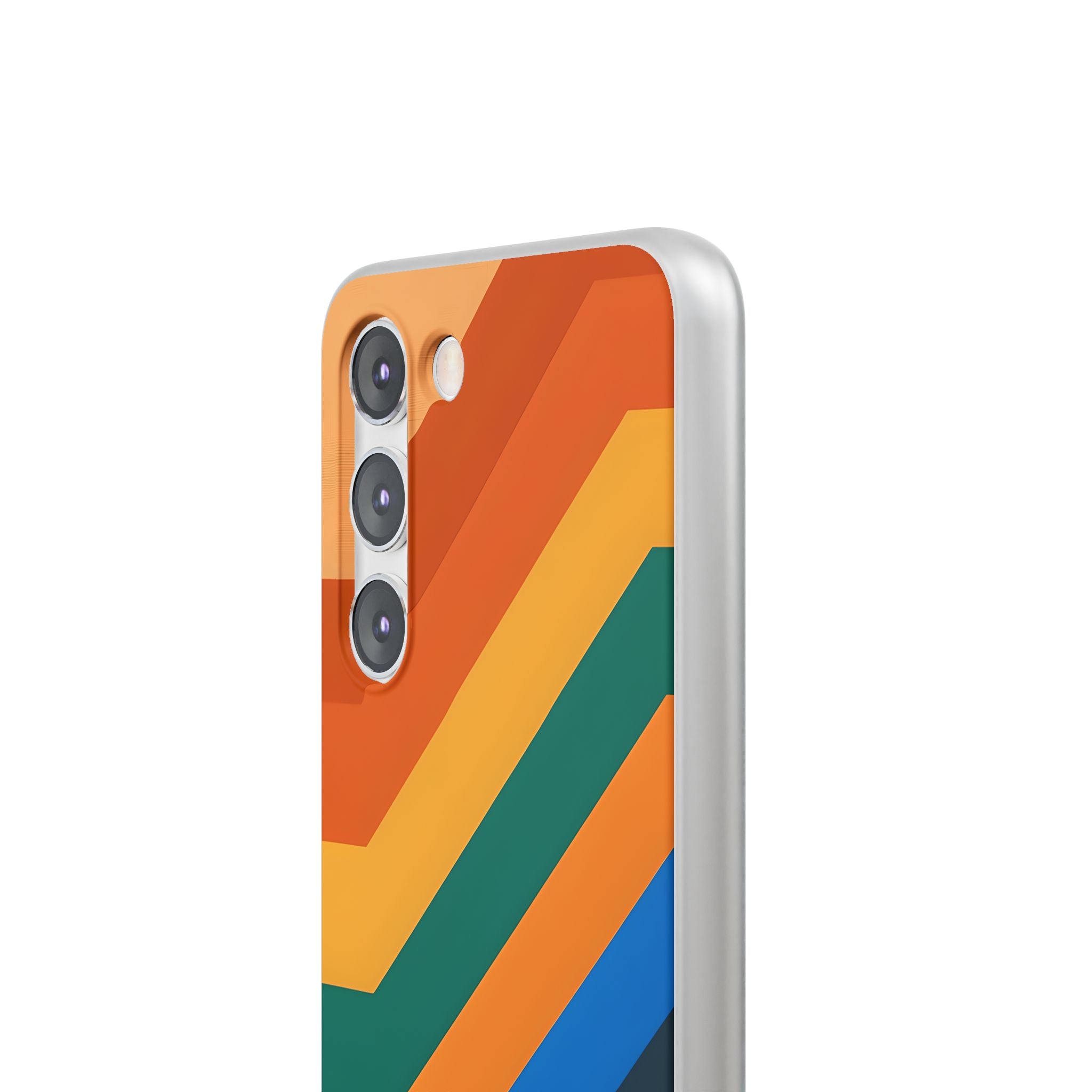 Retro Ridge Lines · Soft Phone Case for Samsung