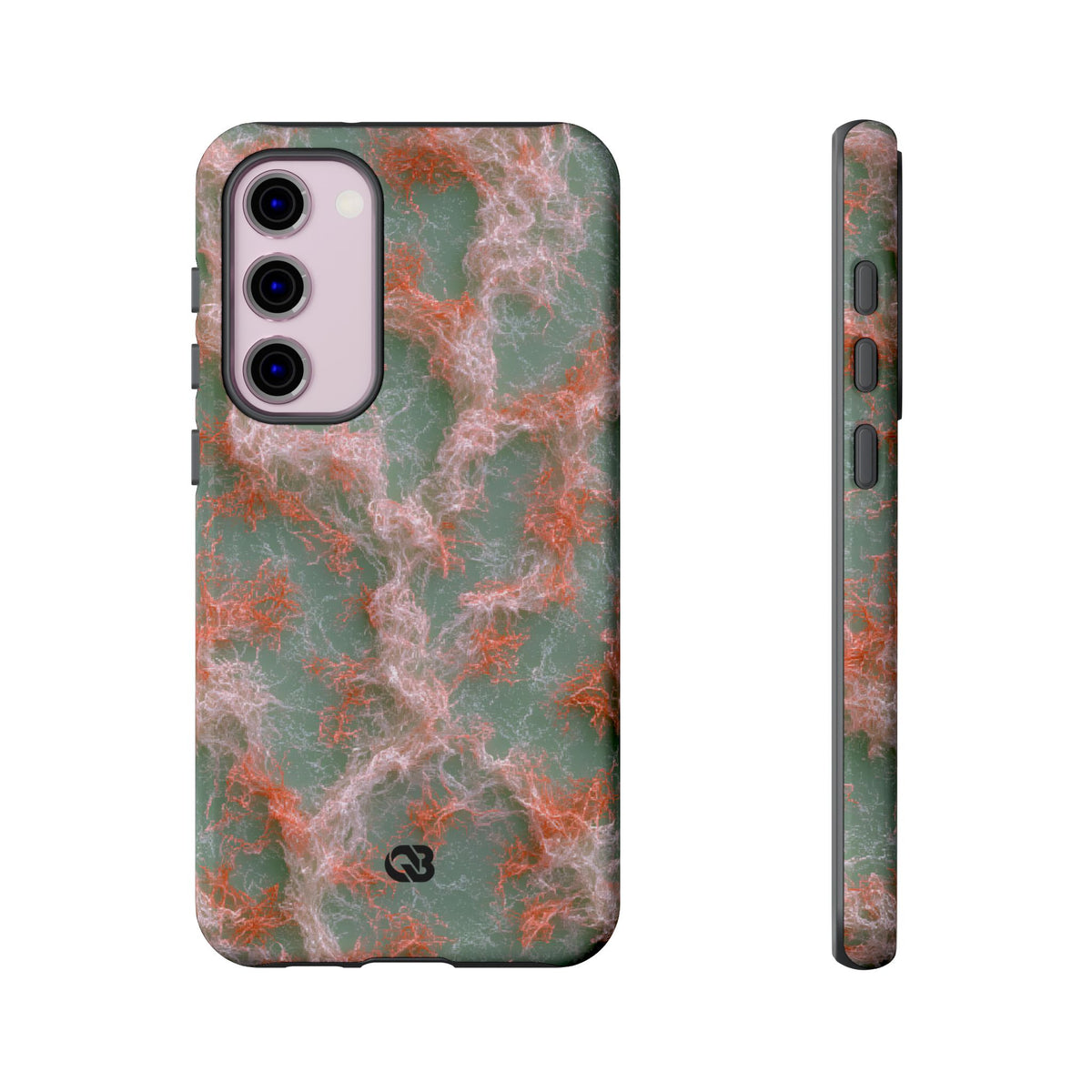 Coral Pixel Matrix · Tough Phone Case for Samsung · Green