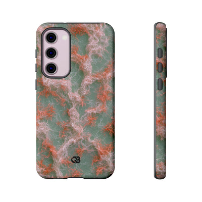 Coral Pixel Matrix · Tough Phone Case for Samsung · Green