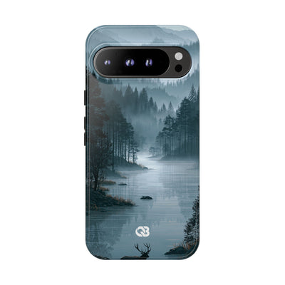 Silent Nordic Fjord · Tough Phone Case for Pixel ·  Blue