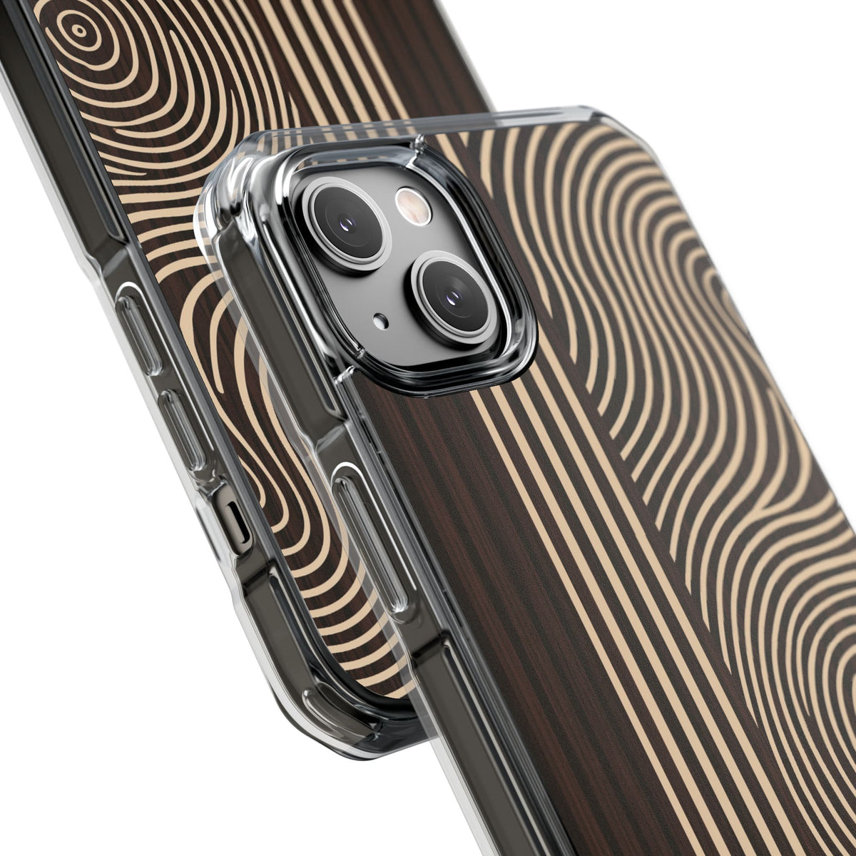 Timber Horizon · Clear Impact Magnetic Phone Case for iPhone ·  Brown