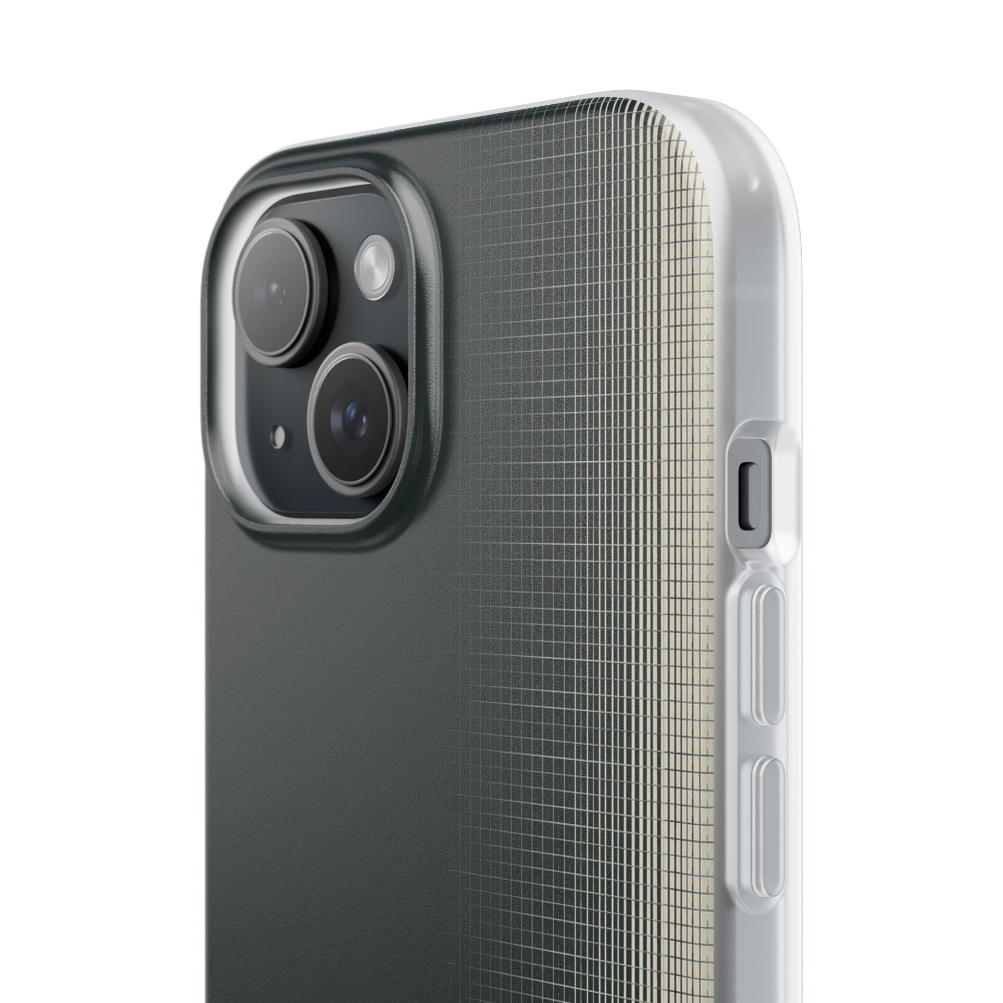 Grey Lite Phone Case for iPhone - Charcoal Tech Grid